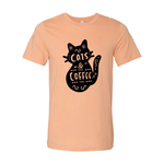 Cat And Coffee Shirt - Witty Tail