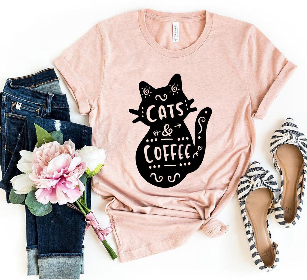 Cat And Coffee Shirt - Witty Tail