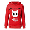 Cat Dog Hoodies Women Sweatshirt Animal Pouch Hoody Tops Carry pet Cat Breathable Jumper Pullover zipper Pocket sudadera mujer - Witty Tail
