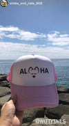 Pink Aloha Witty Tail Trucker Cap - Witty Tail