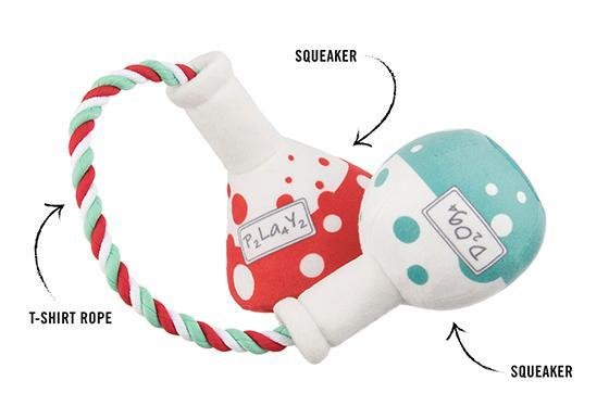 Science Beakers Dog Toy - Witty Tail