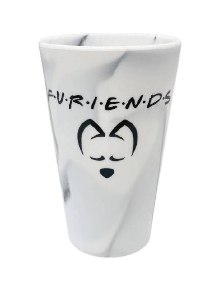 Silicone Witty Tail "Furiends" Marble 16 oz Cup - Witty Tail