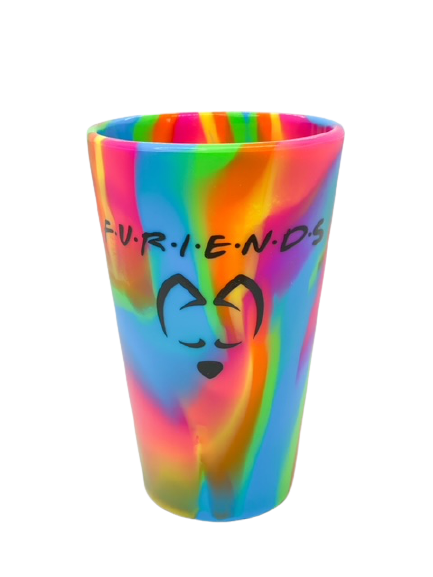 Silicone Witty Tail "Furiends" Multi-Color 16 oz Cup - Witty Tail